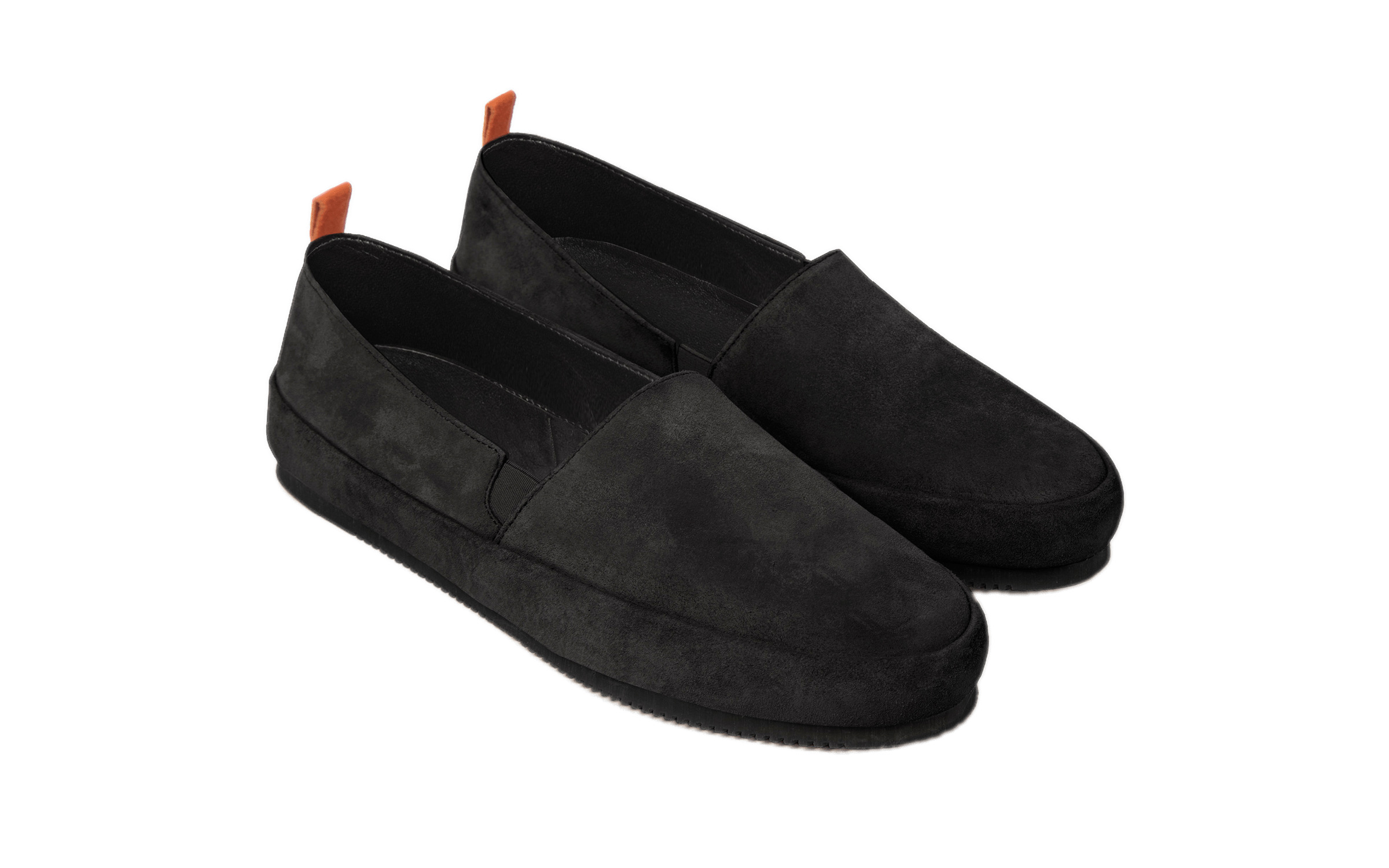 Black Suede Loafers png