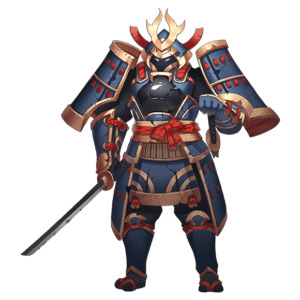 Blue and Golden Samurai icons