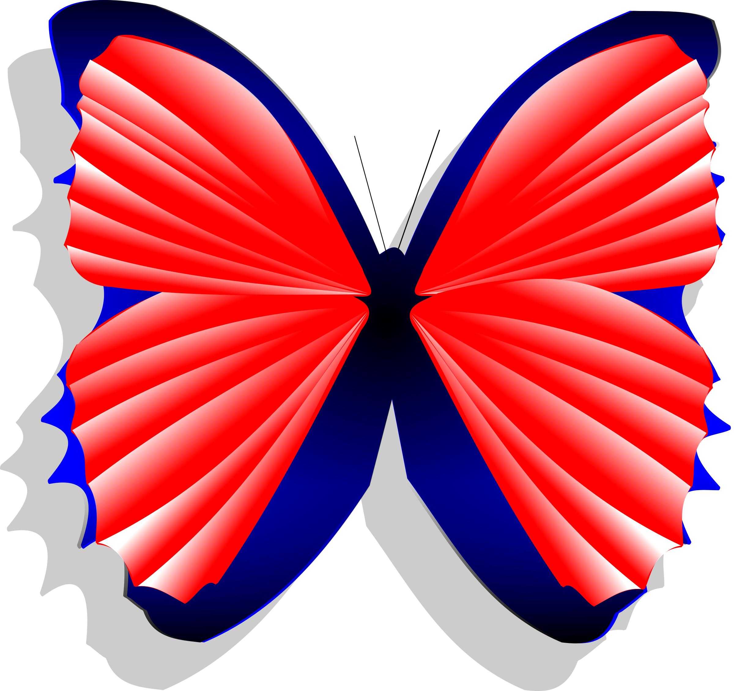 blue and pink butterfly PNG icons