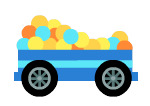 Blue Ball Pit Kart icons