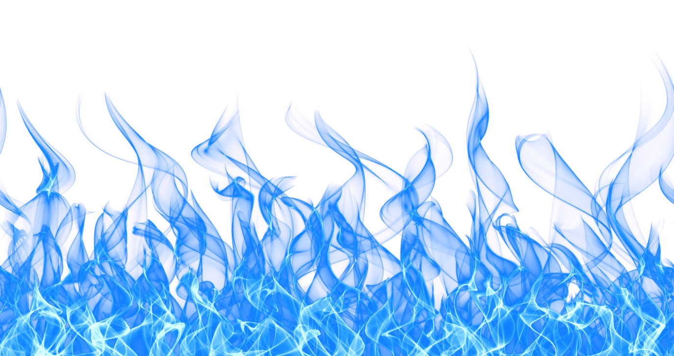 Blue Fire Footer icons