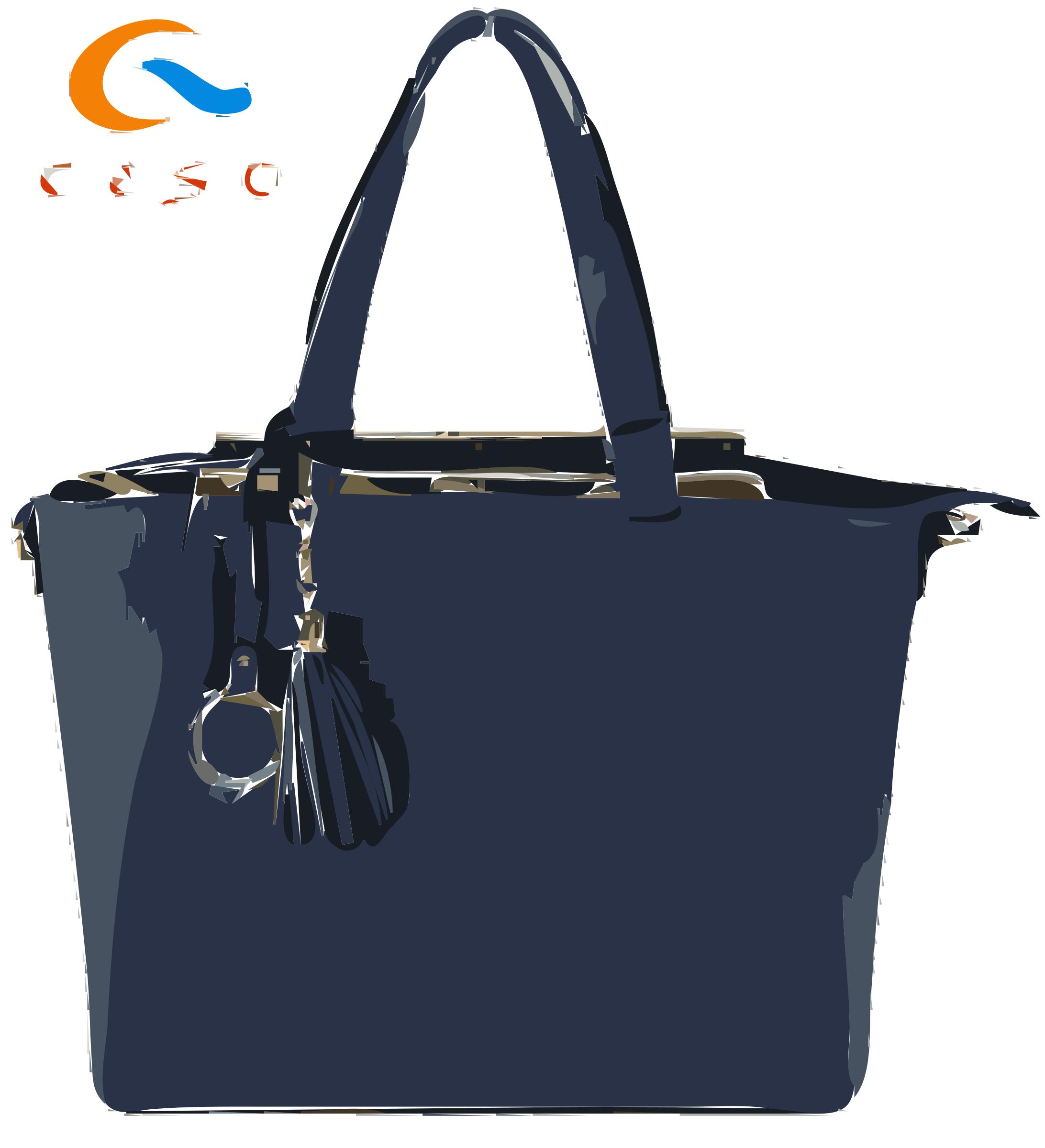 Blue Flat Bag with Logo png