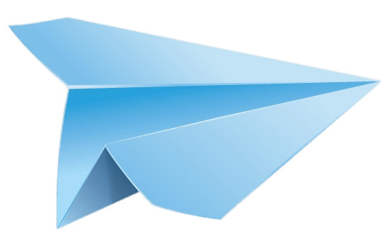 Blue Paper Plane png icons