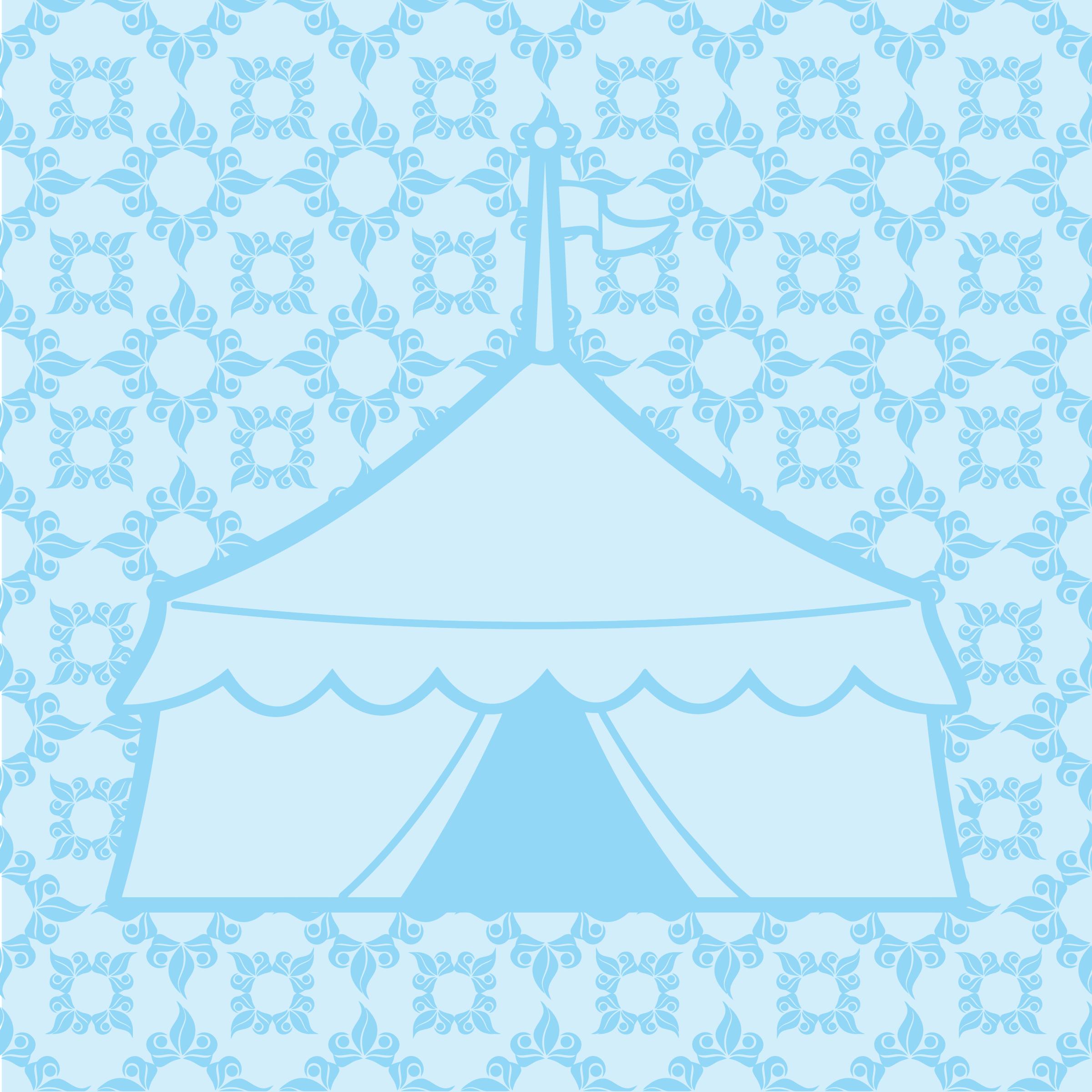 Blue Patterned Circus Tent PNG icons
