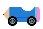 Blue Pencil Kart icons