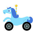 Blue Unicorn Kart icons