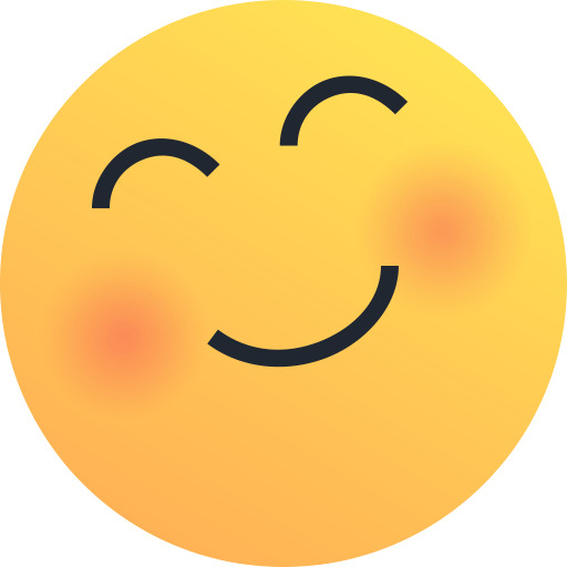 Blush Reaction Emoji icons