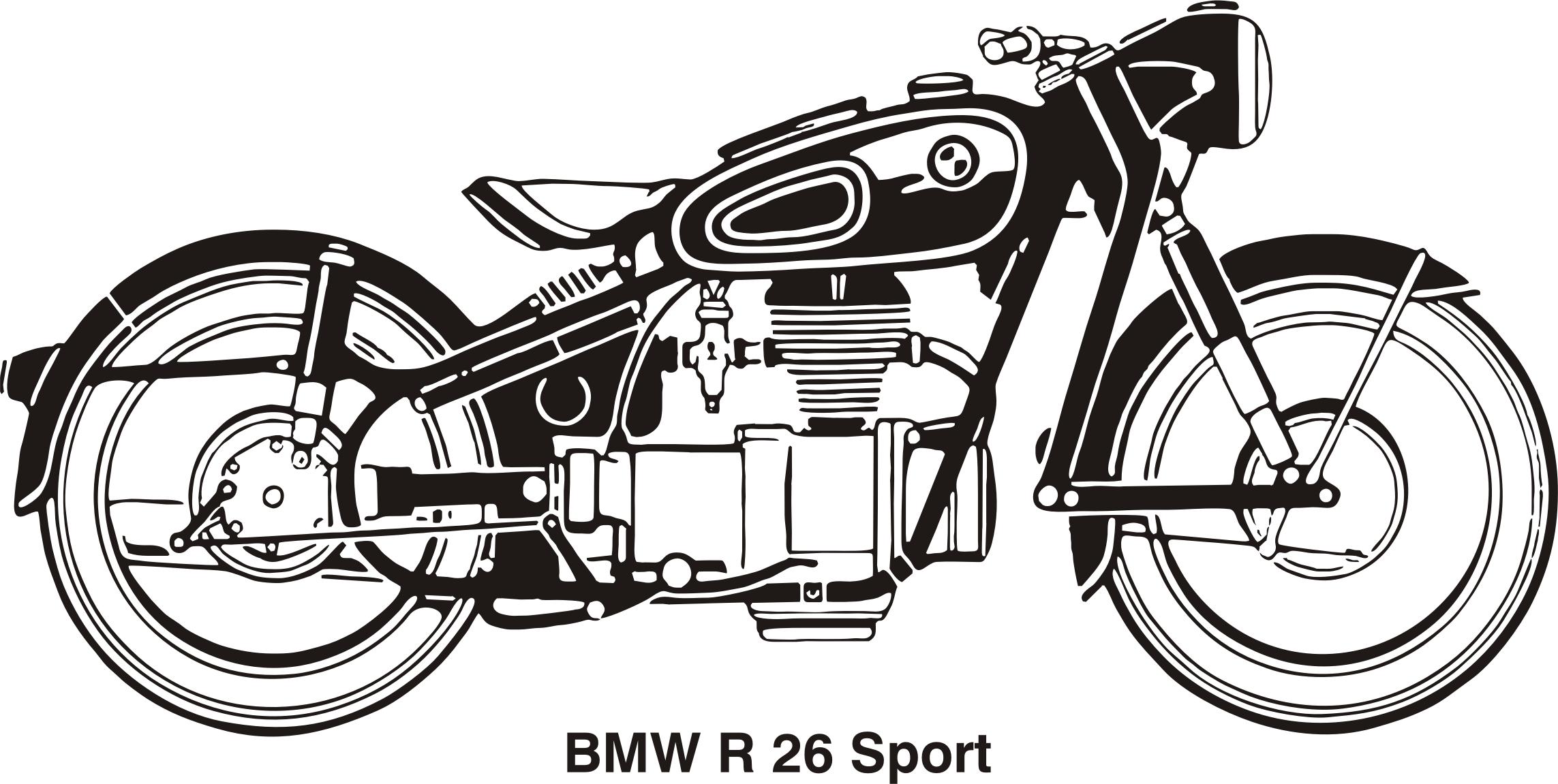 BMW R26 Sport, year 1956 png