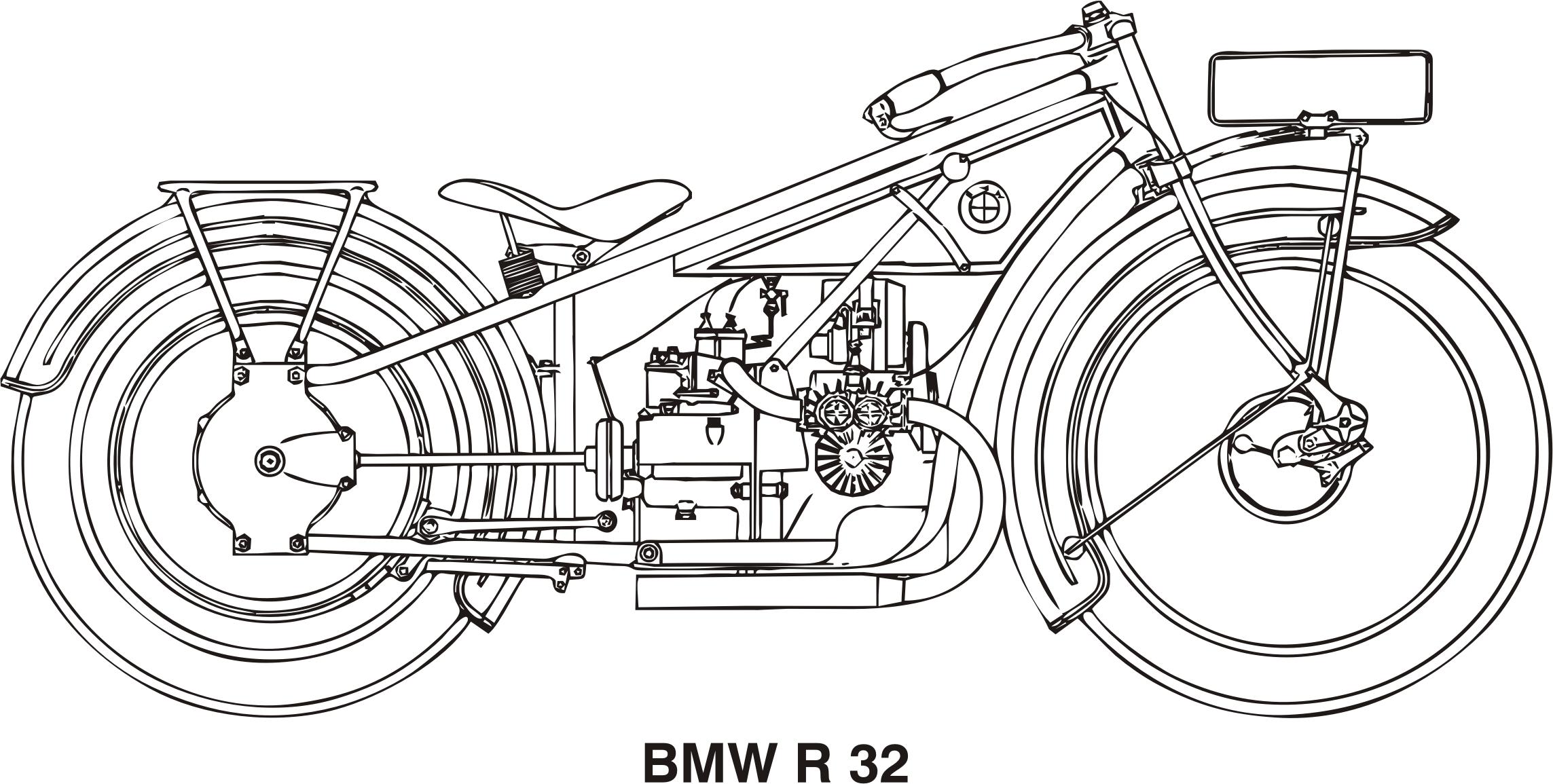 BMW R32, year 1923 png