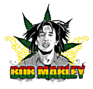 Bob Marley Hemp Leaf icons