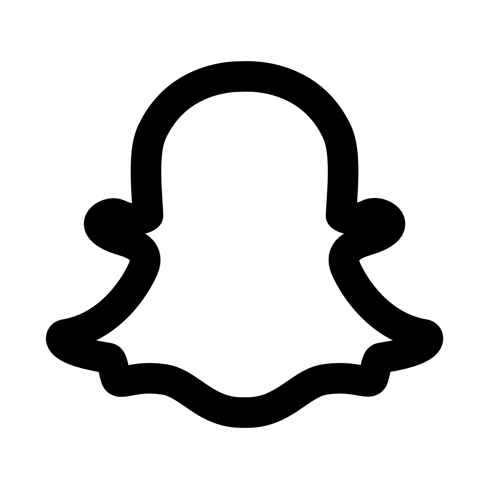 Bold Snapchat Ghost png icons