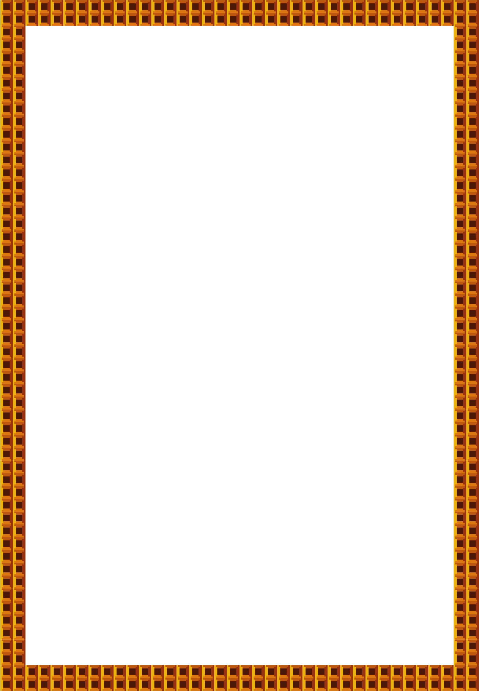 Gold and Brown Border Design png