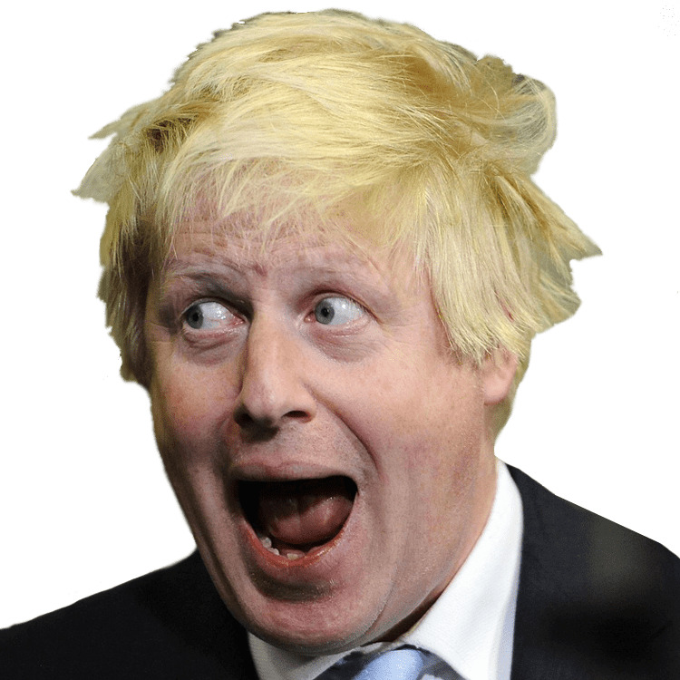 Boris Johnson Scared png