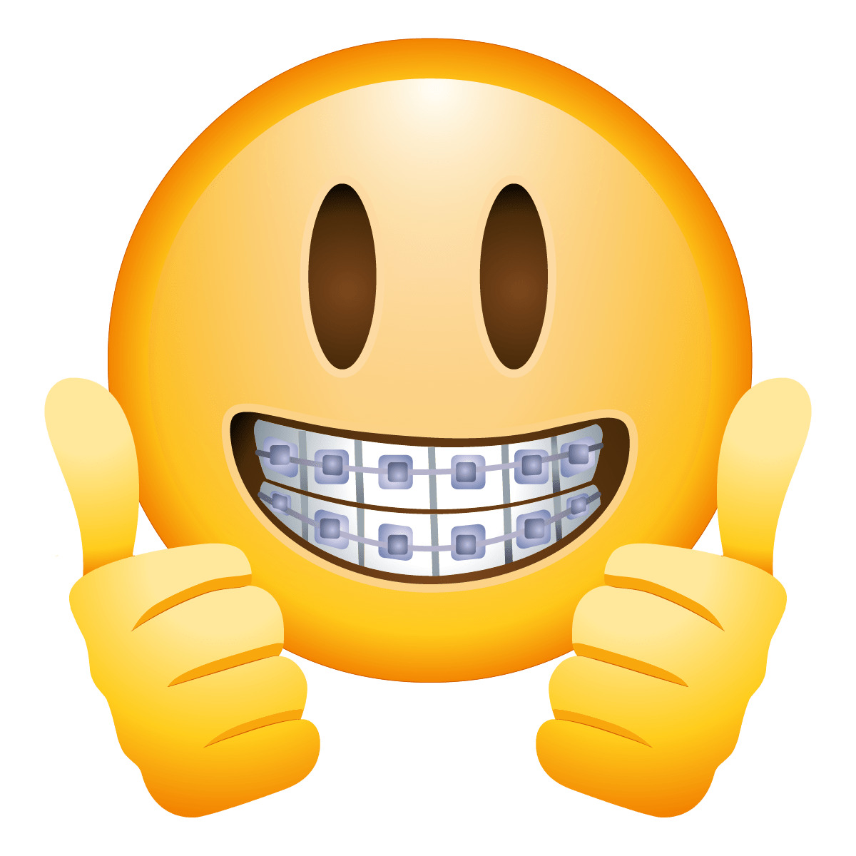 Braces Face Emoji icons