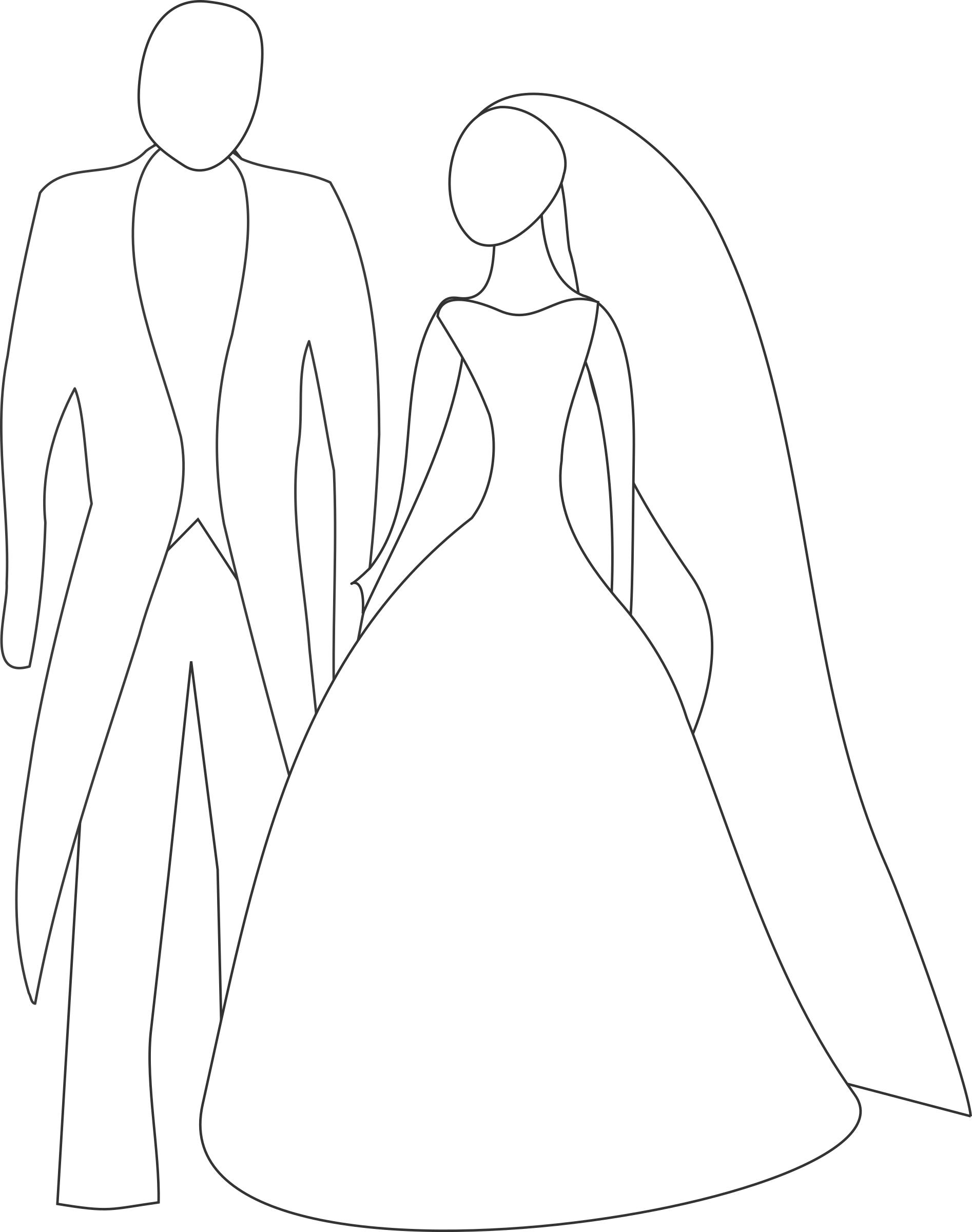 Bride and Groom png