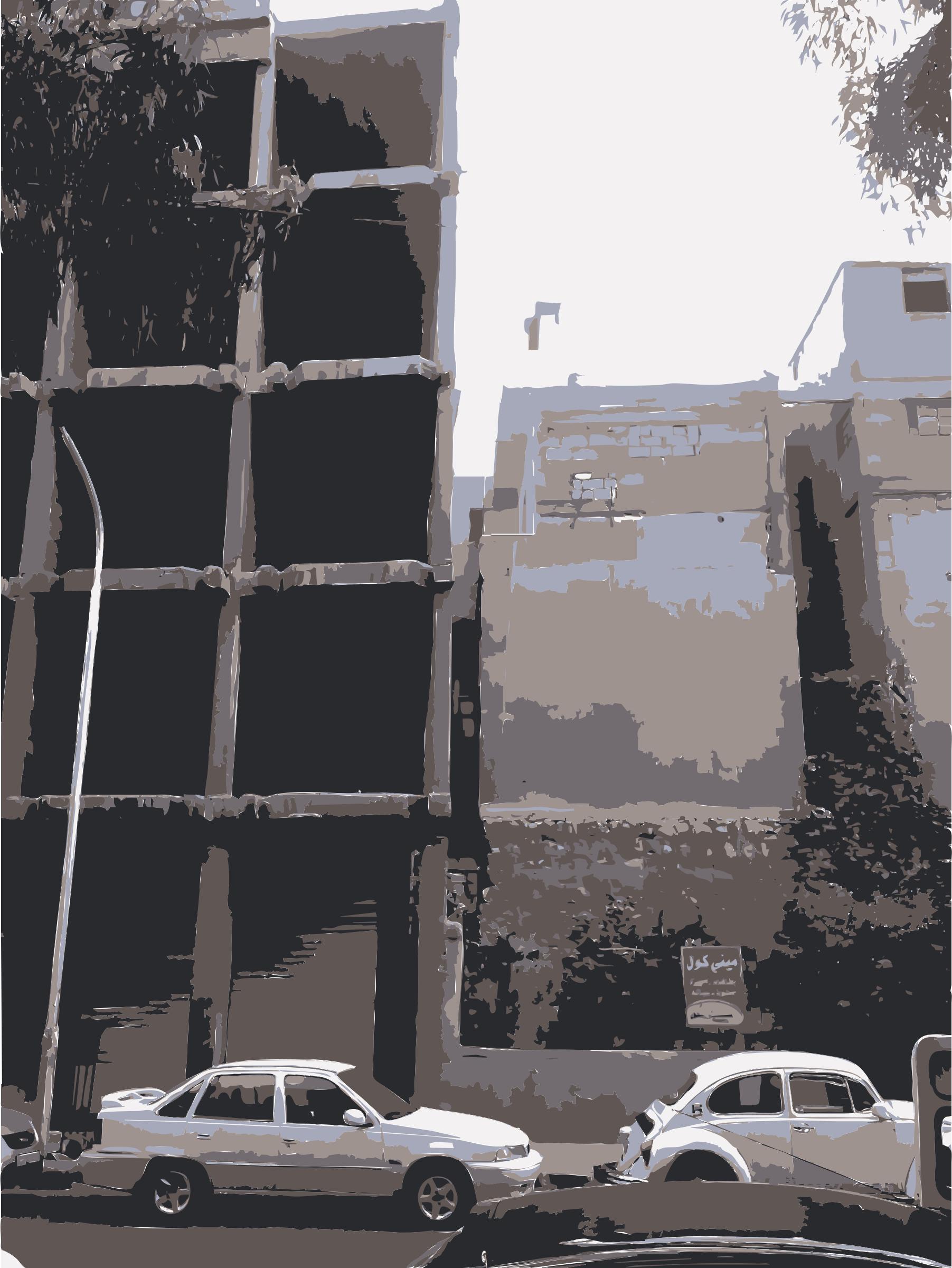 Broken Damascus Building png