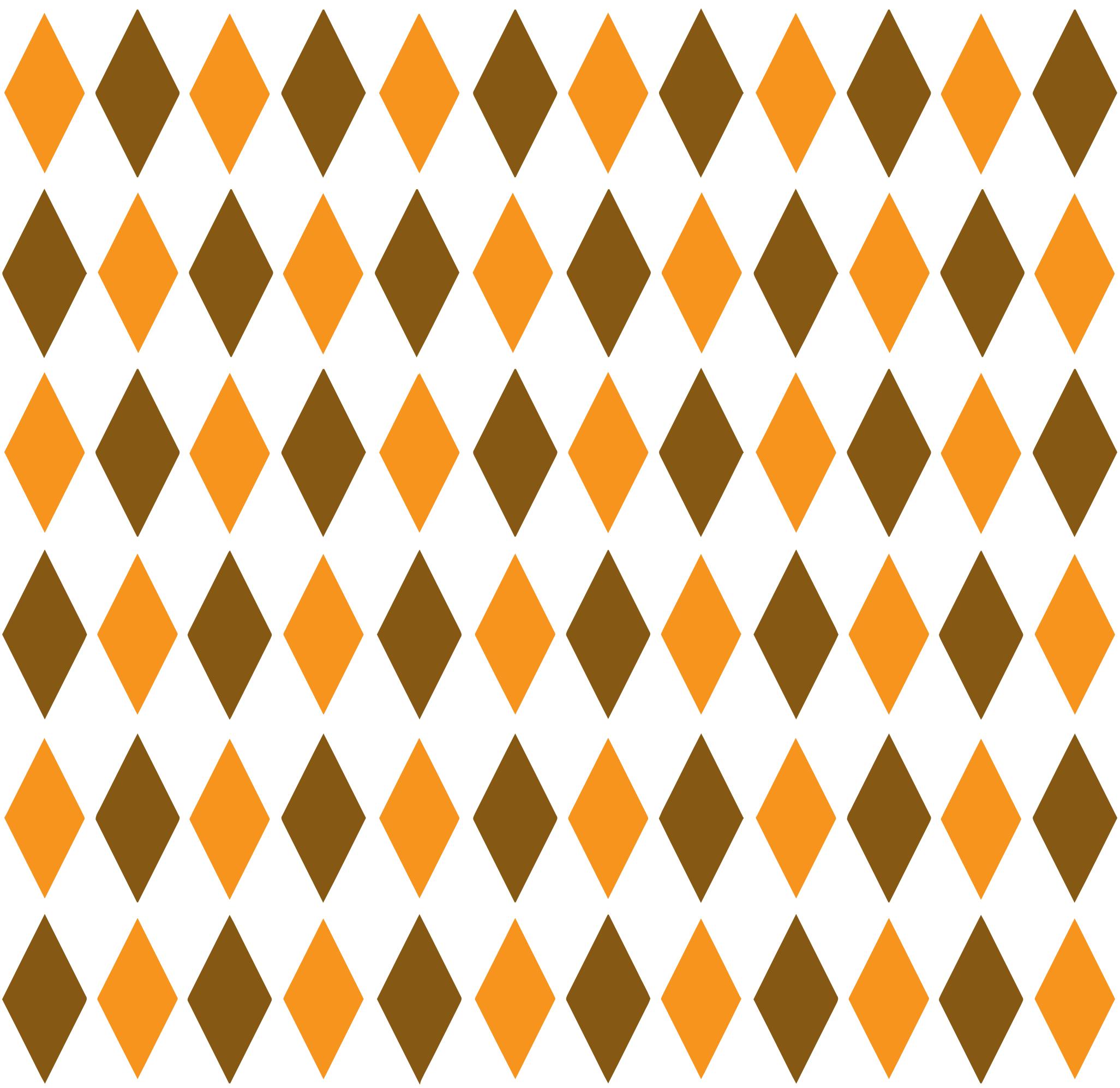 Brown & Orange Retro Diamond Pattern 1 png