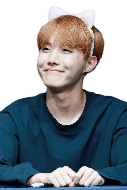 BTS J Hope Wearing Cat Ears Icons PNG - Free PNG and Icons Downloads