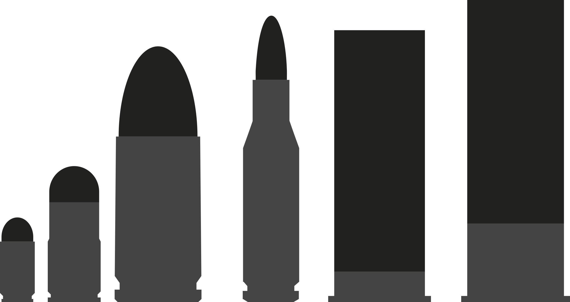 Bullet silhouettes png