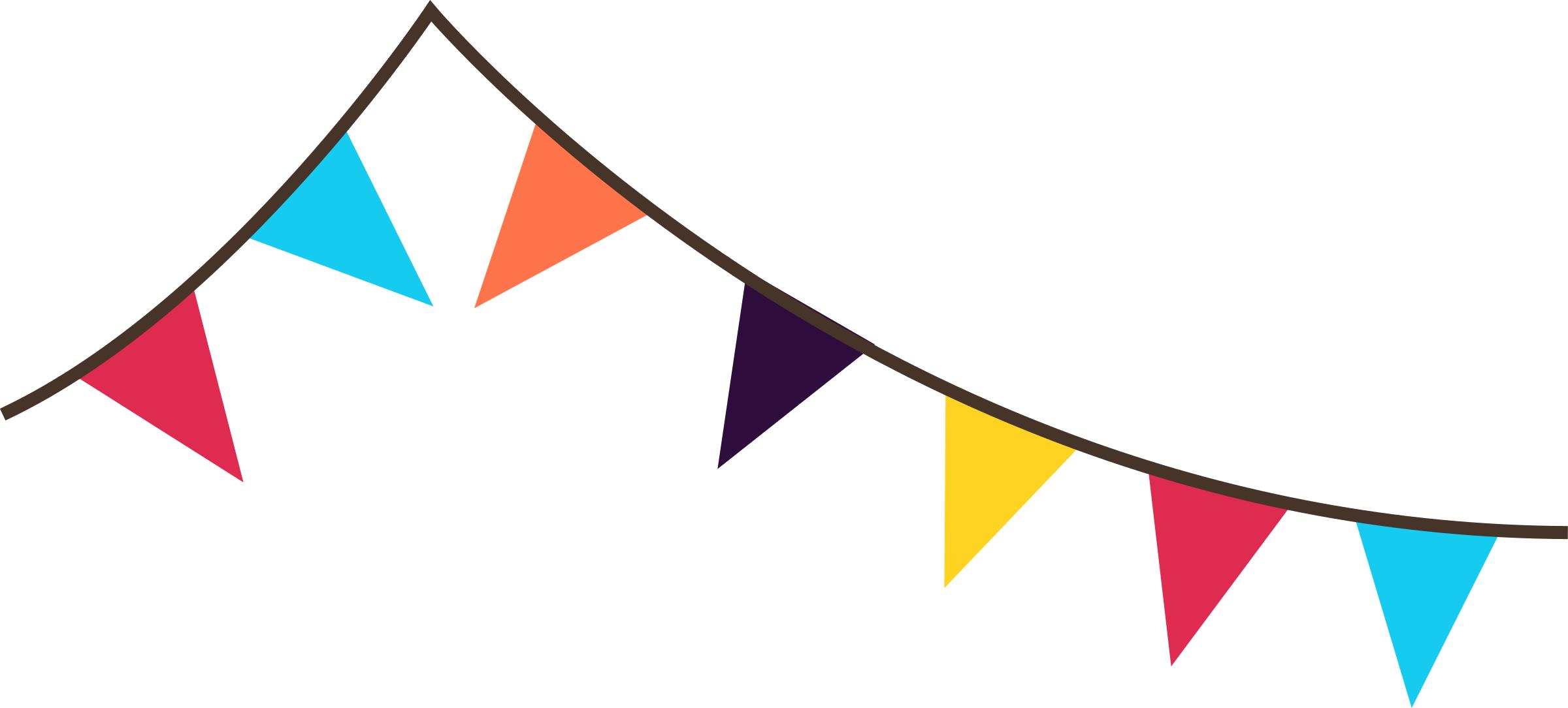Bunting banner flags png