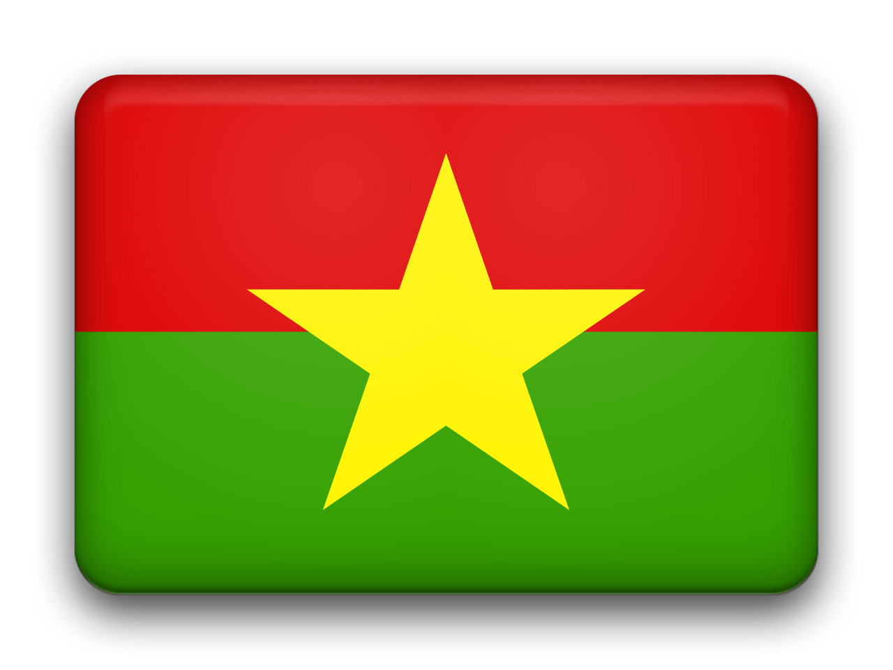 Burkina Faso Rounded Icon Flag icons