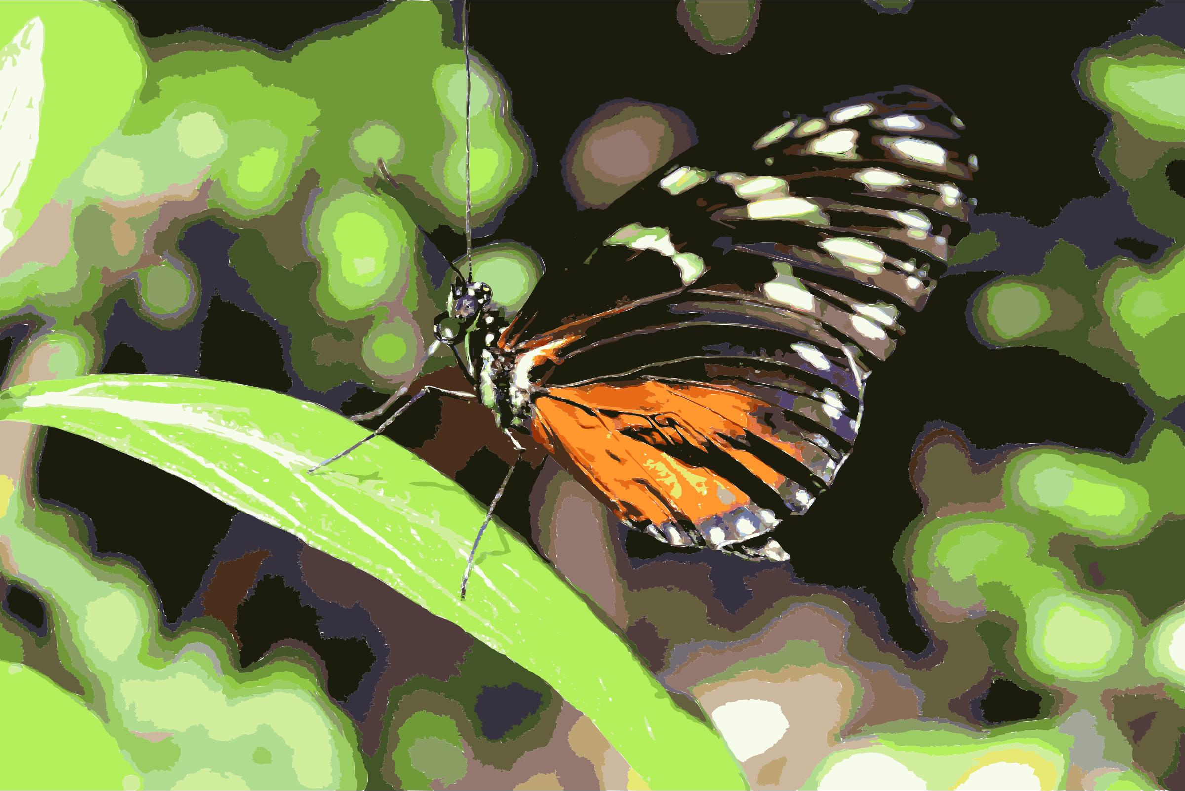 Butterfly On Leaf PNG icons