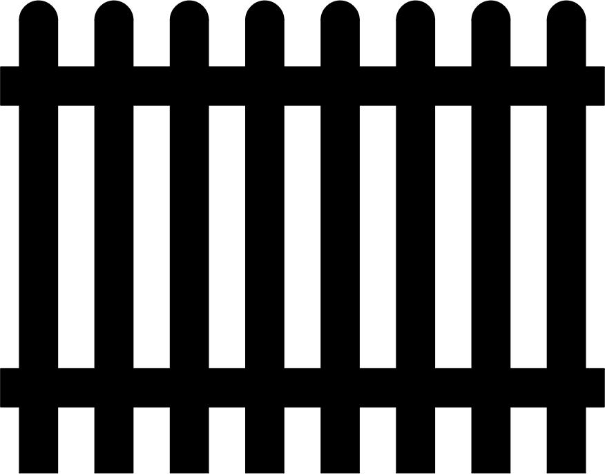 B&W Fence png