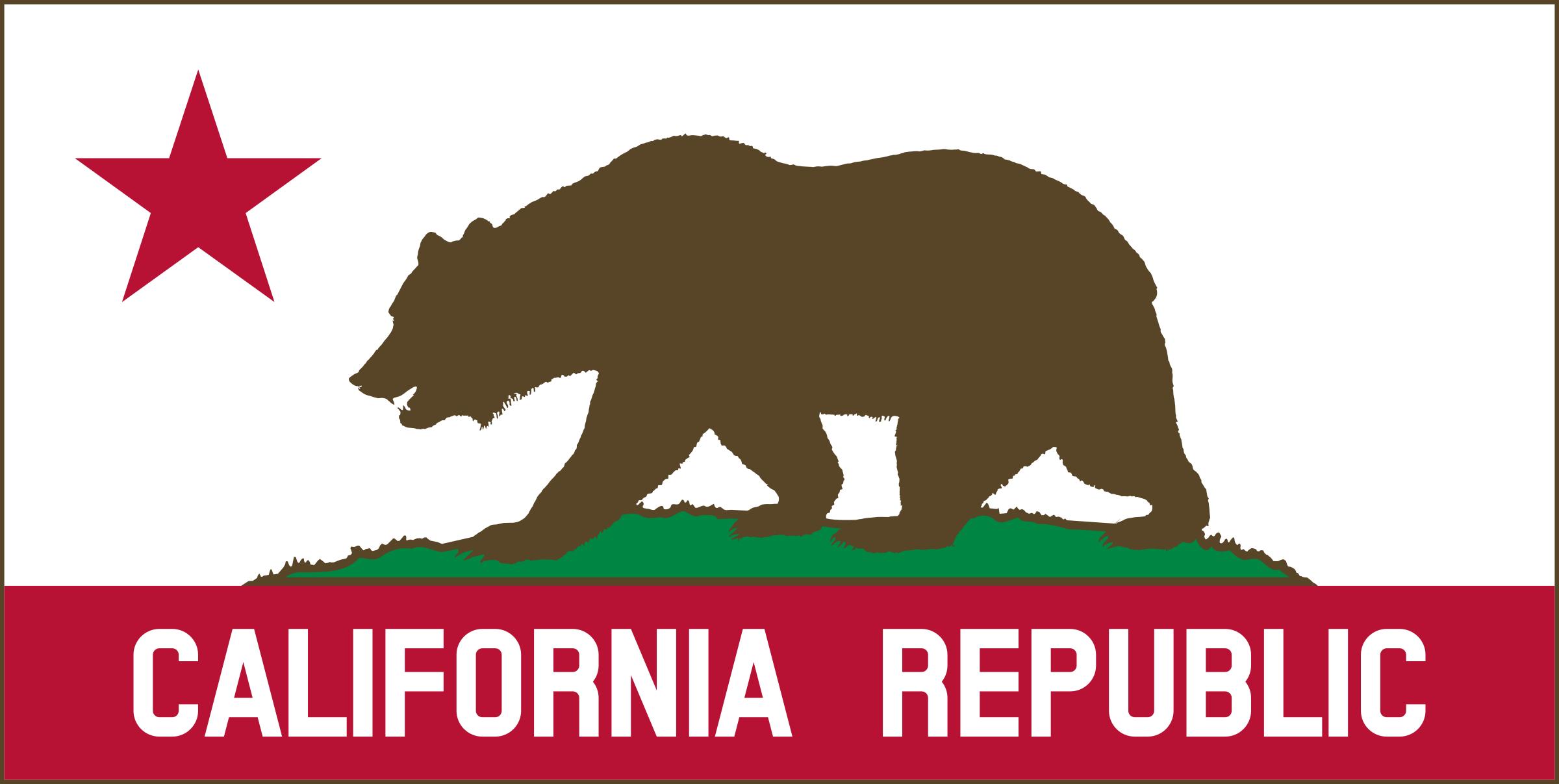 California Banner Clipart B (Solid) PNG icons