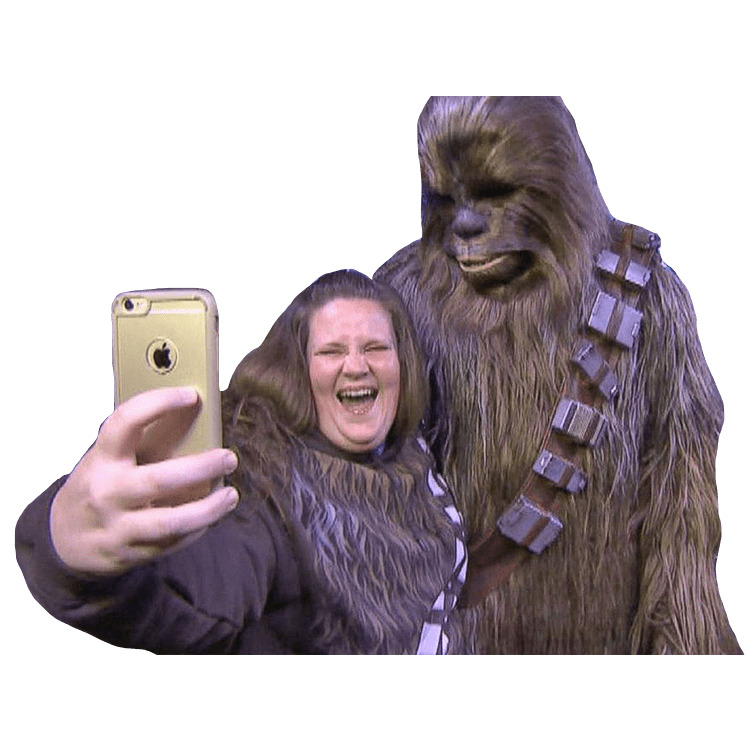 Candace Payne Chewbacca Mom Selfie png