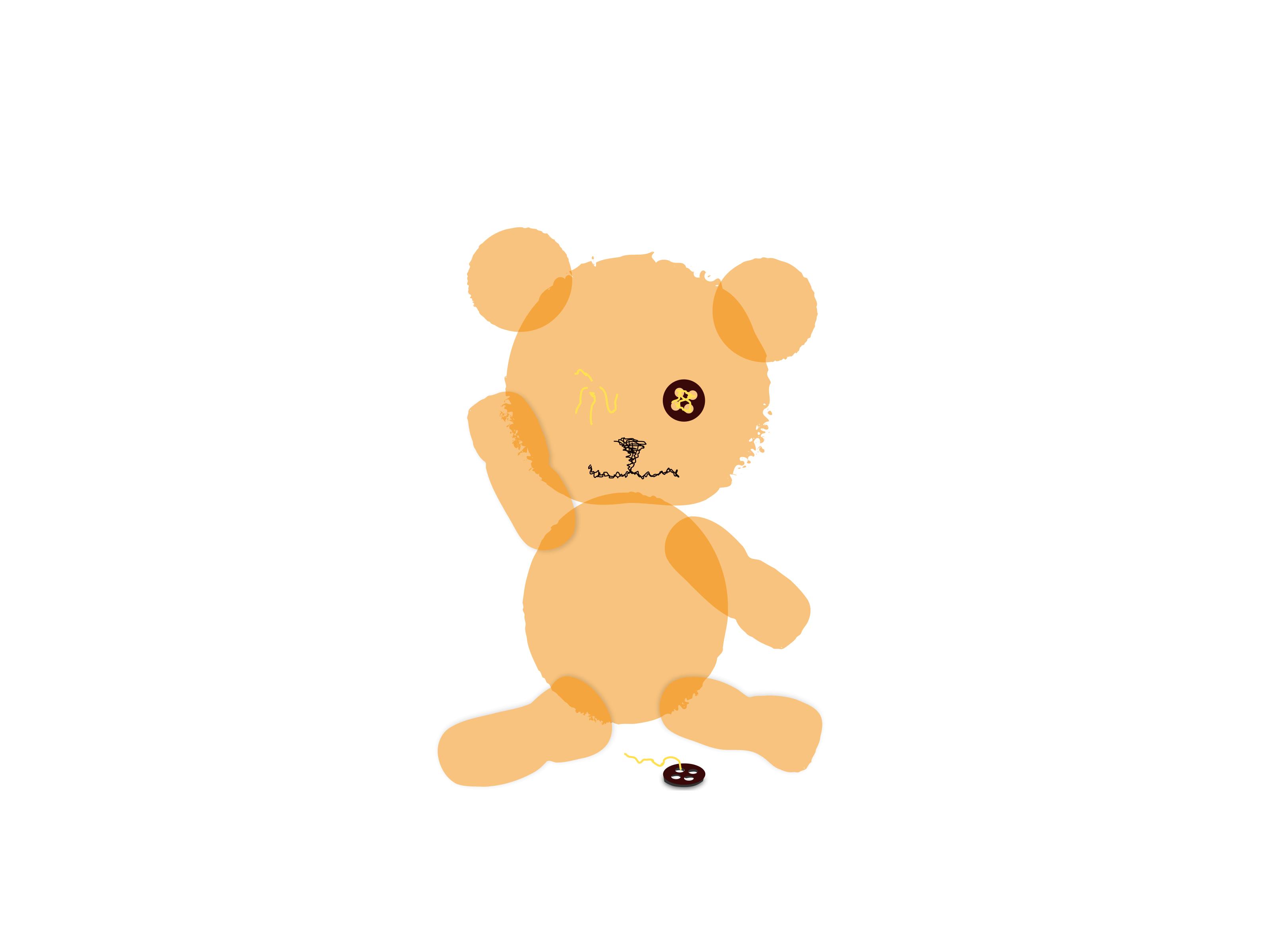 canvas Teddy Bear png