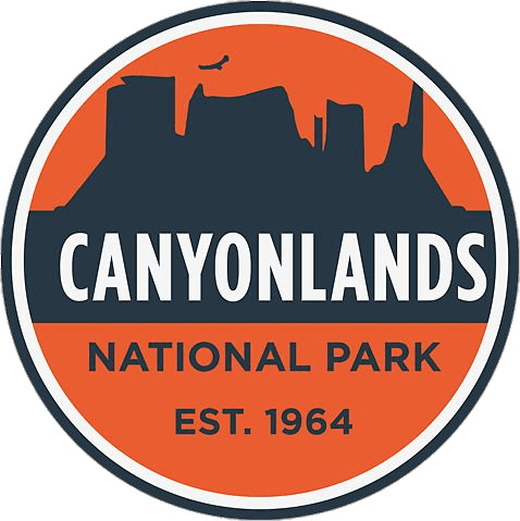 Canyonlands National Park Round Sticker icons
