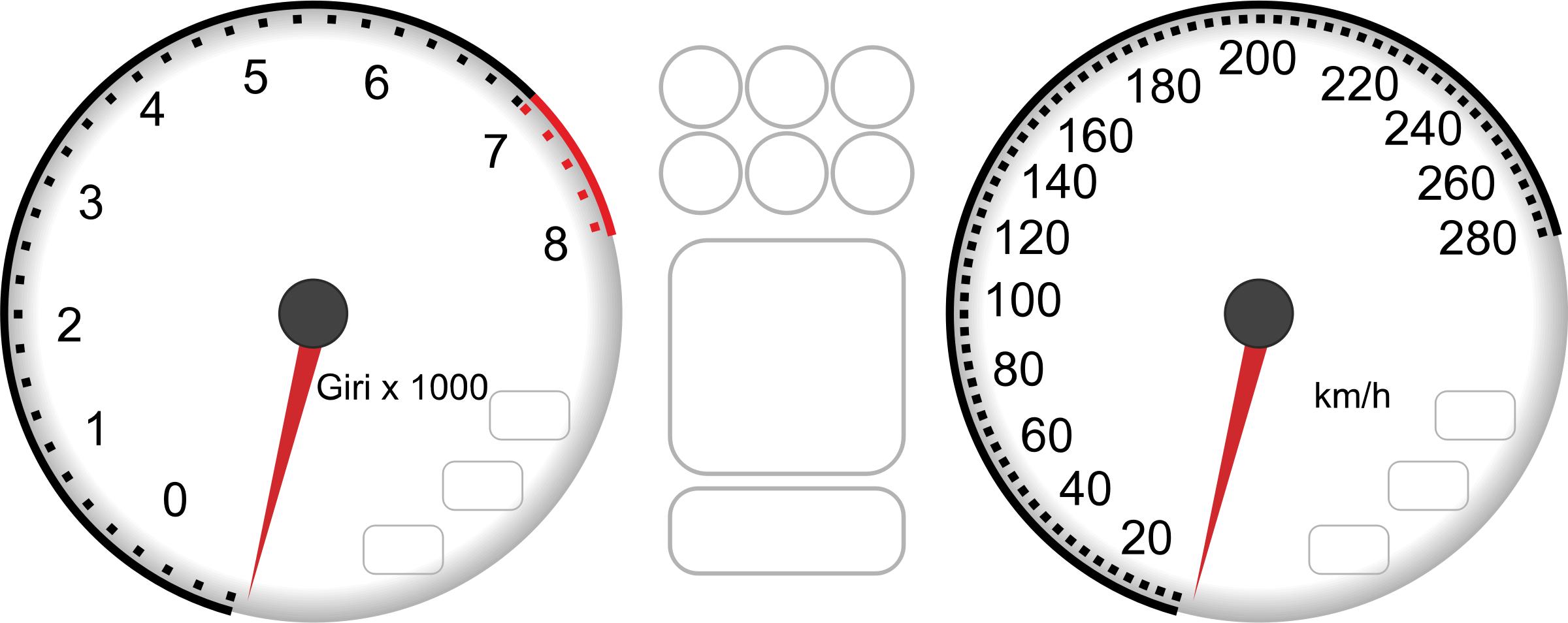 Car dashboard instruments 2 png