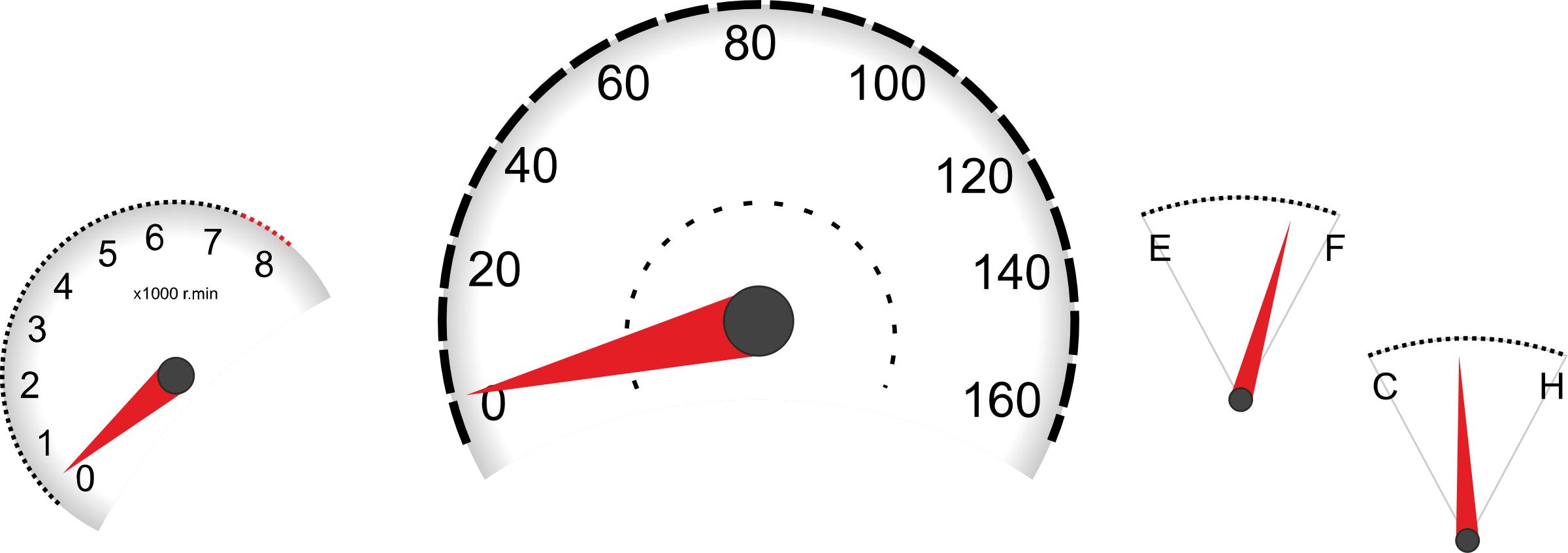 Car dashboard instruments png