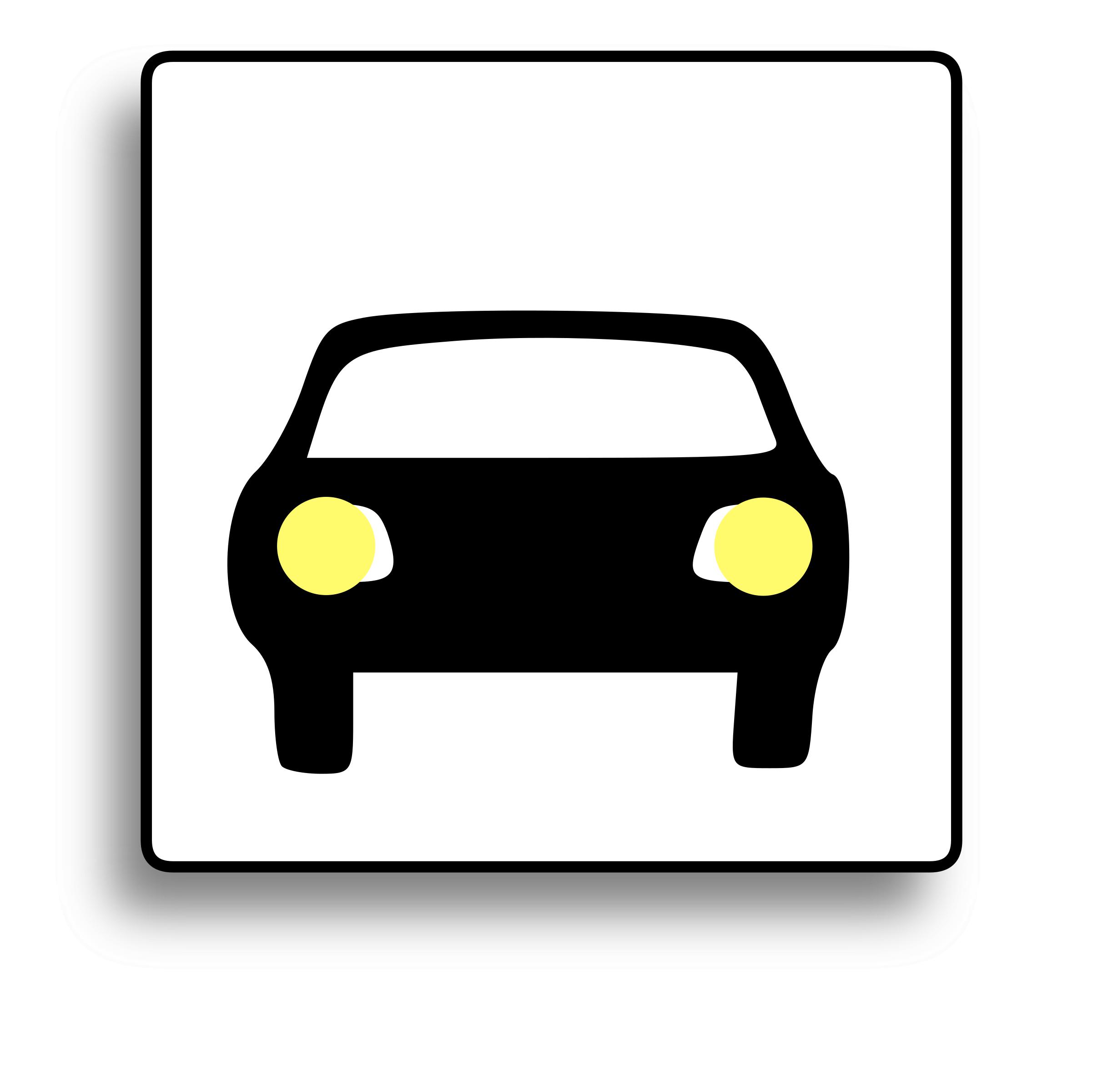 Car Icon for use with signs or buttons png