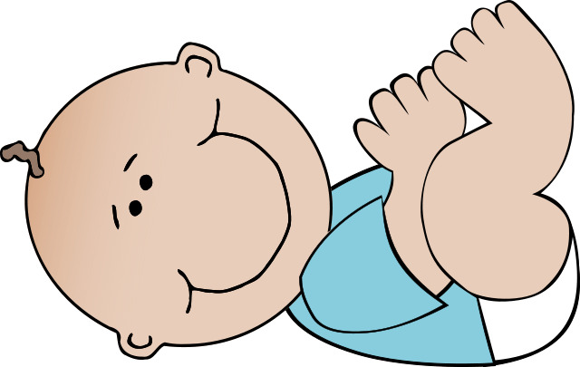 Cartoon Baby Lying Down icons