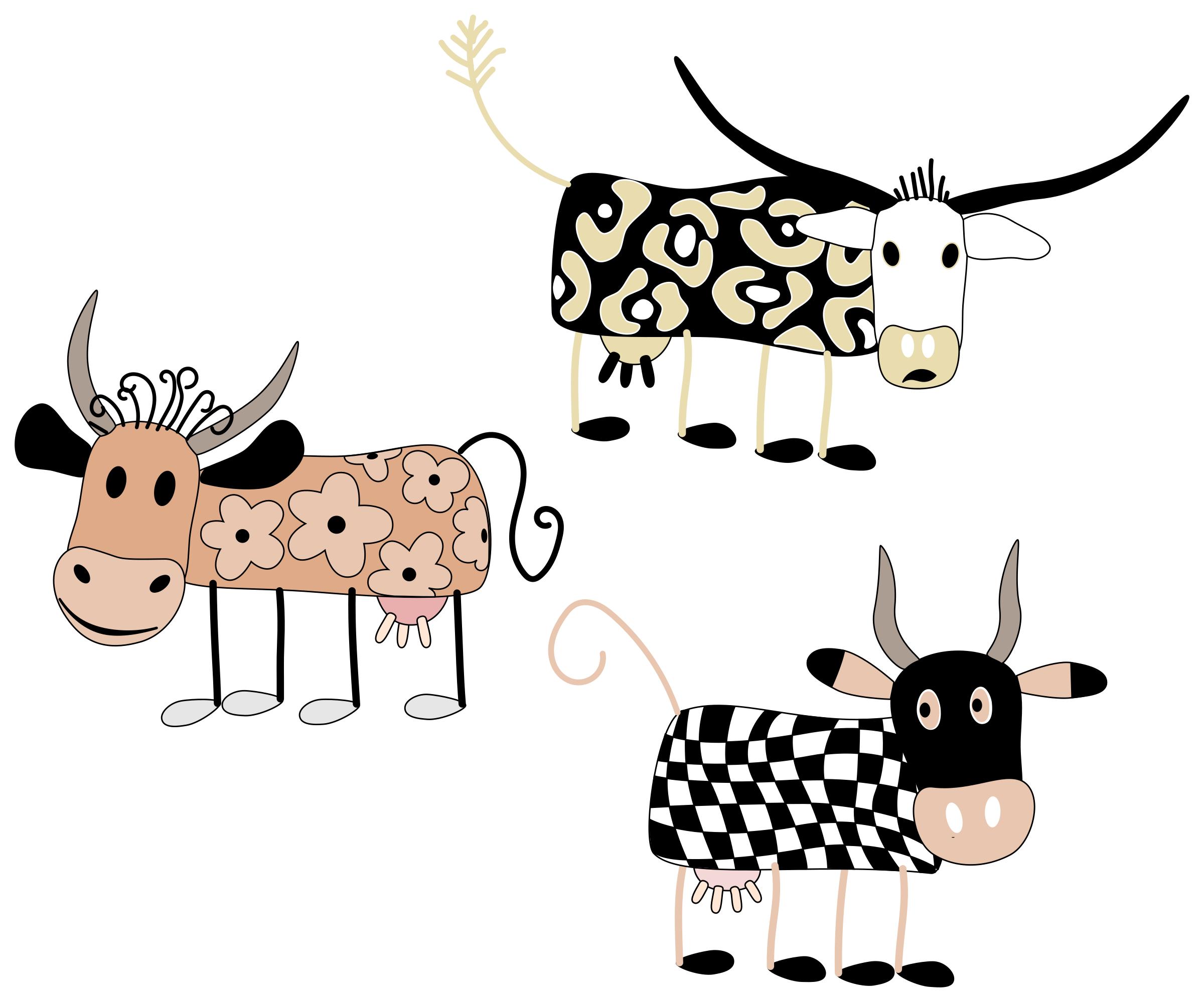 Cartoon Cows png