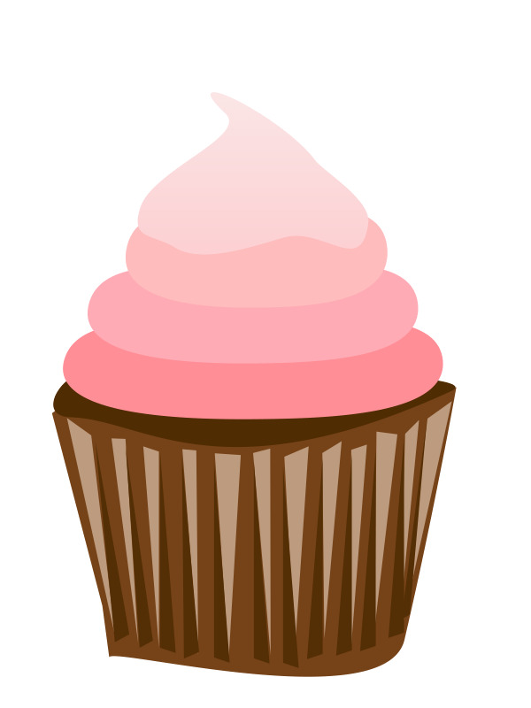 Cartoon Cupcake Pink Topping icons