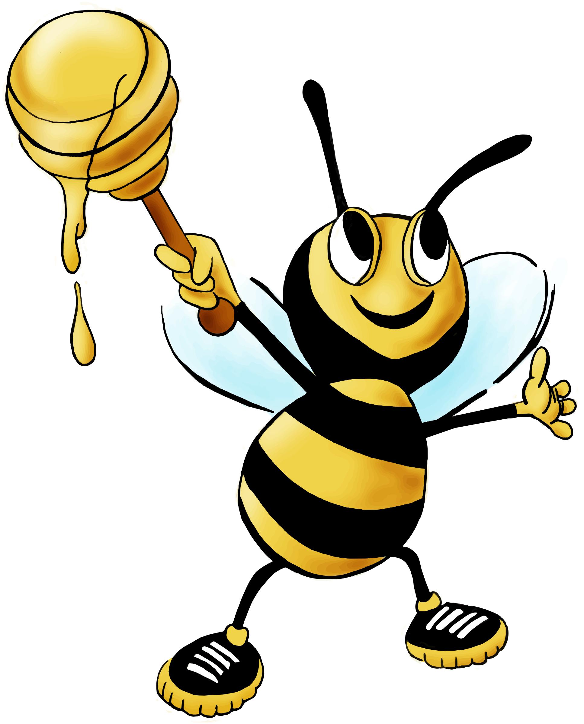 Cartoon Honey Bee Icons PNG - Free PNG and Icons Downloads