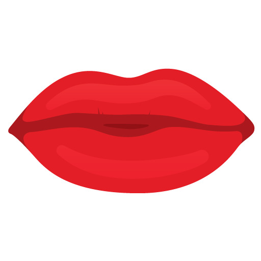 Cartoon Lips Red png icons