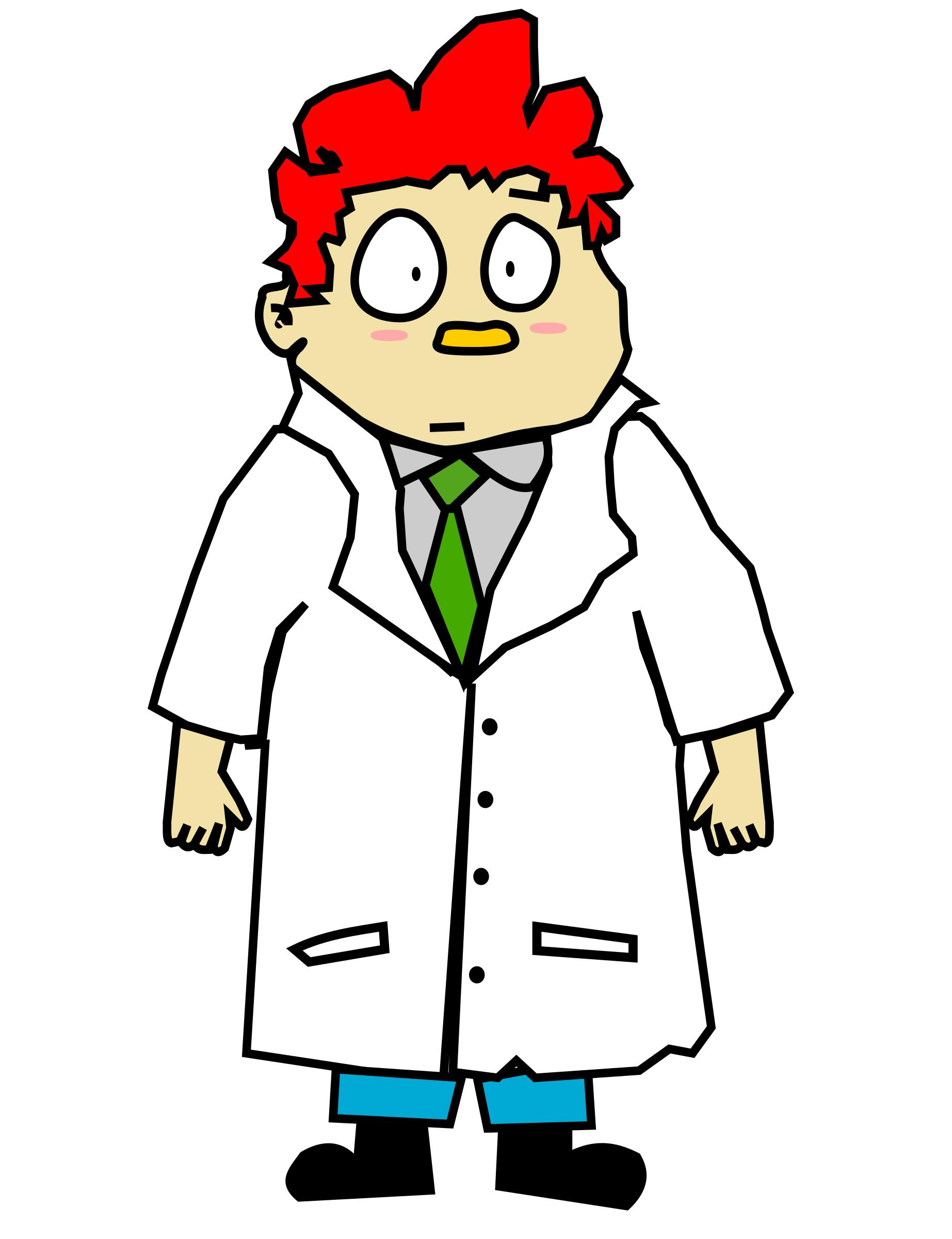 Cartoon scientist guy png