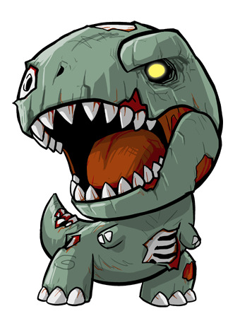 Cartoon T-Rex icons