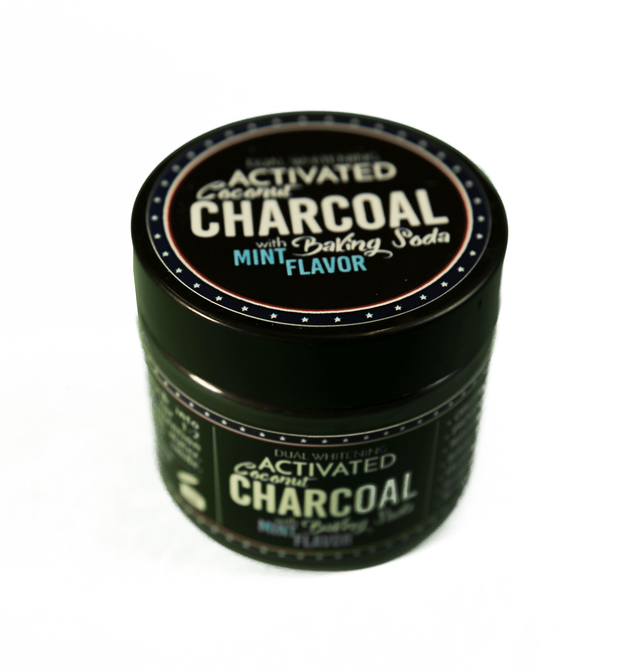Charcoal Teeth Whitening Powder Mint Flavor icons