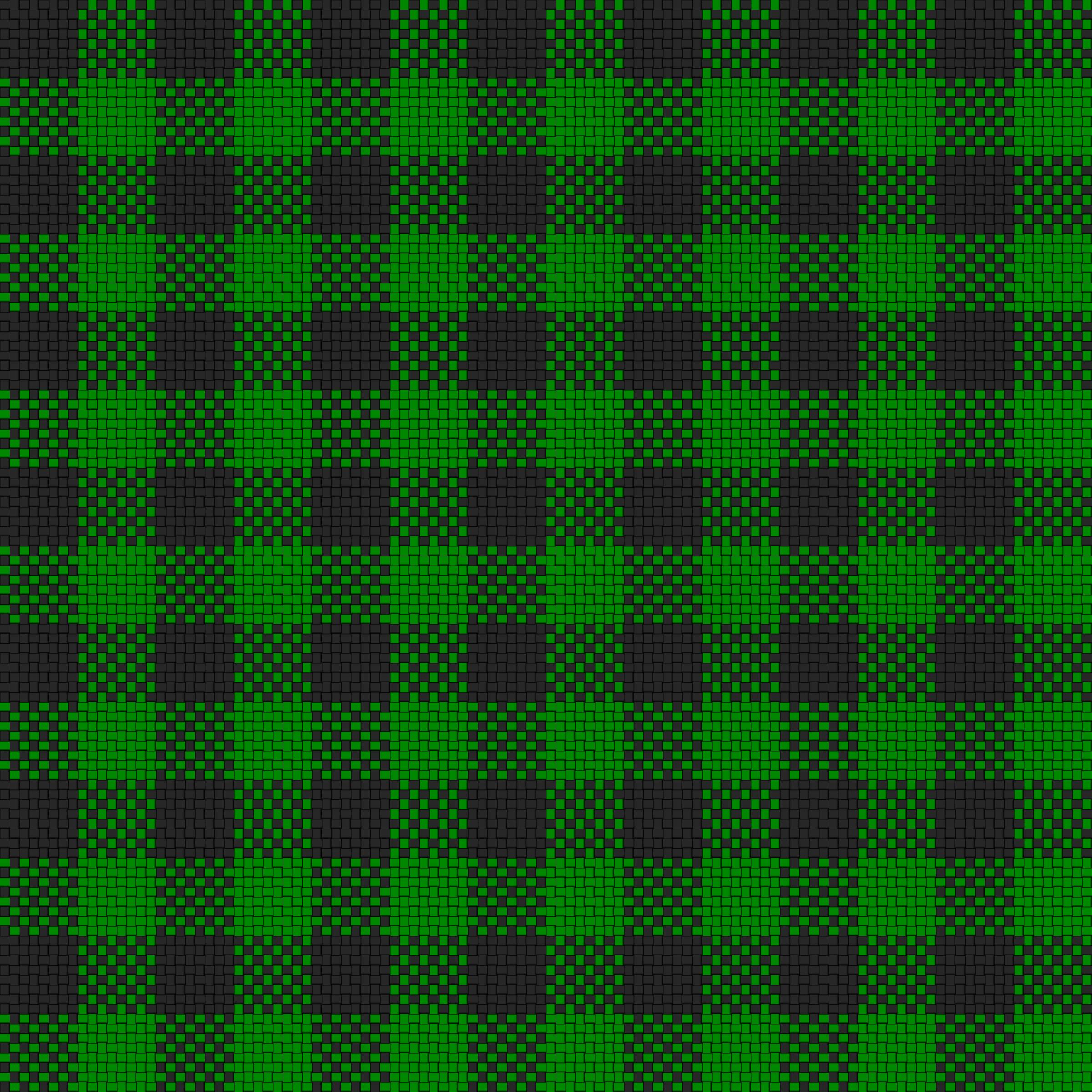 Checker Plaid Cloth Black Green icons