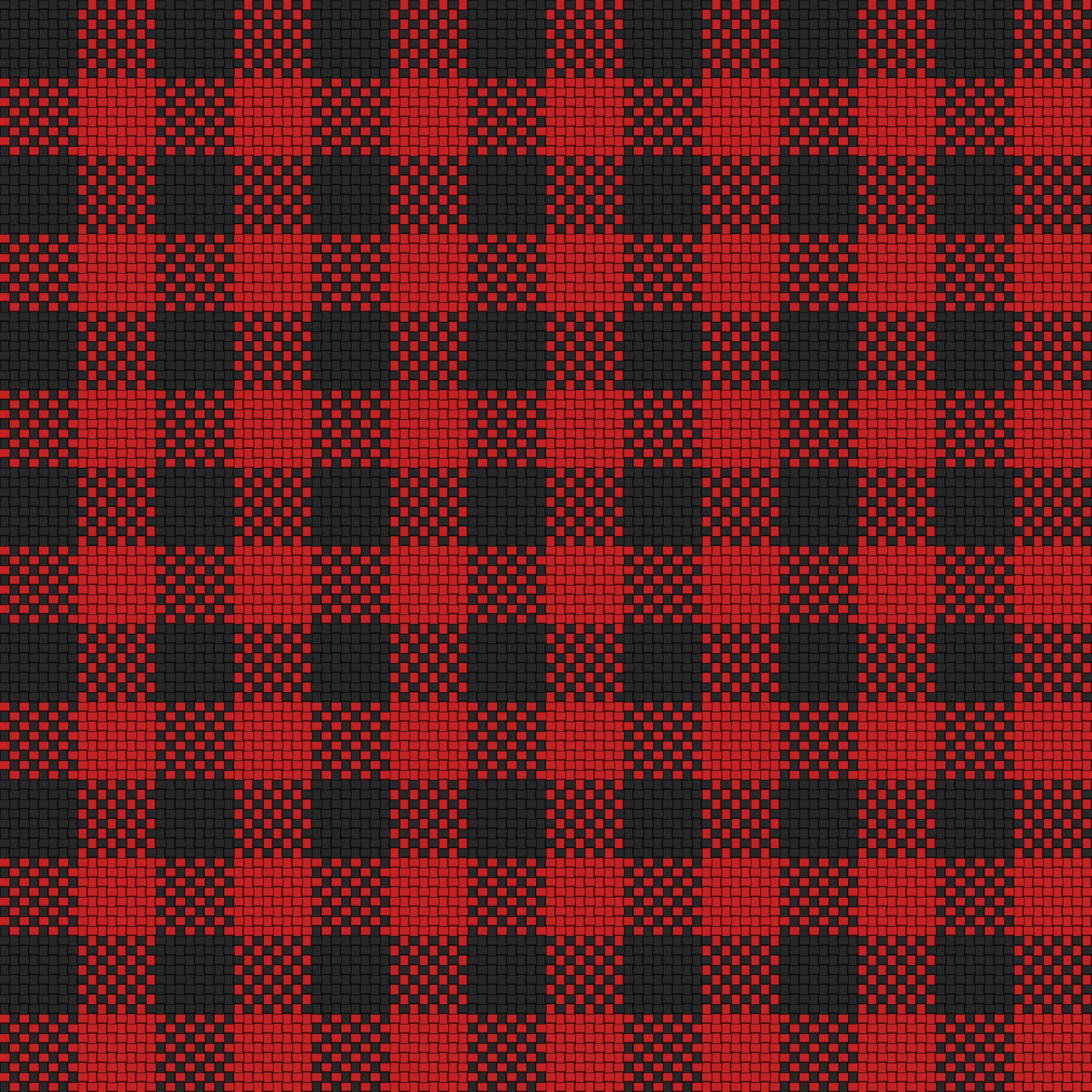 Checker Plaid Cloth Black Red icons