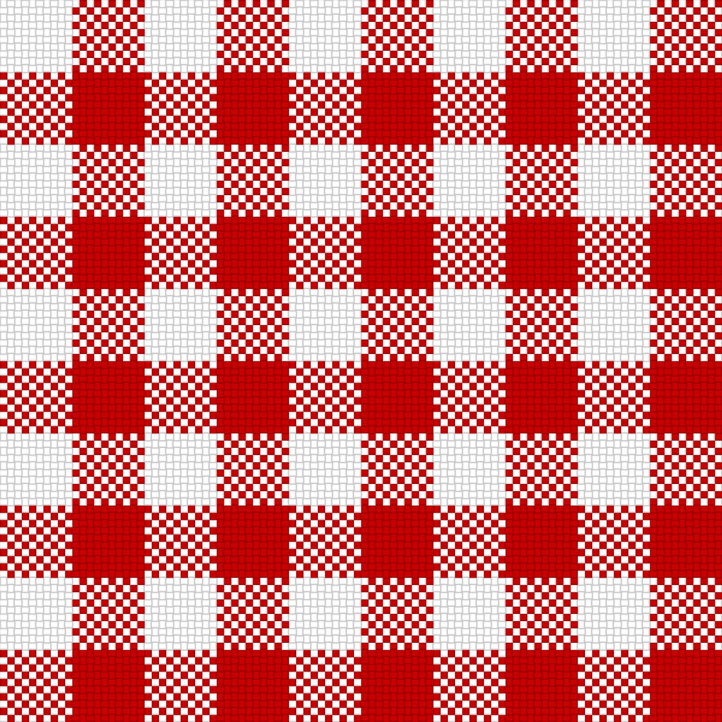 Checker Plaid Cloth Red White png icons