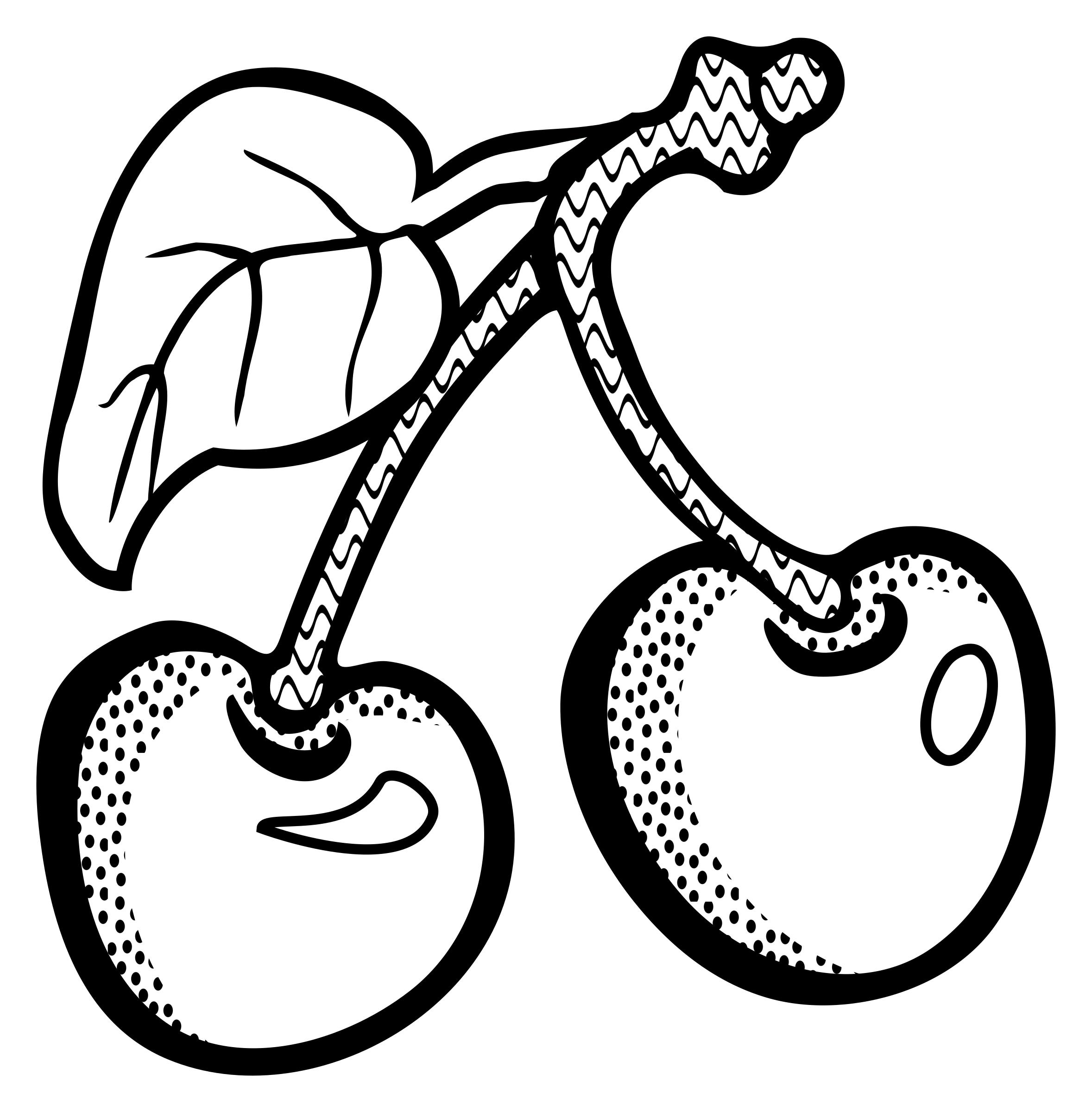 cherries - lineart png