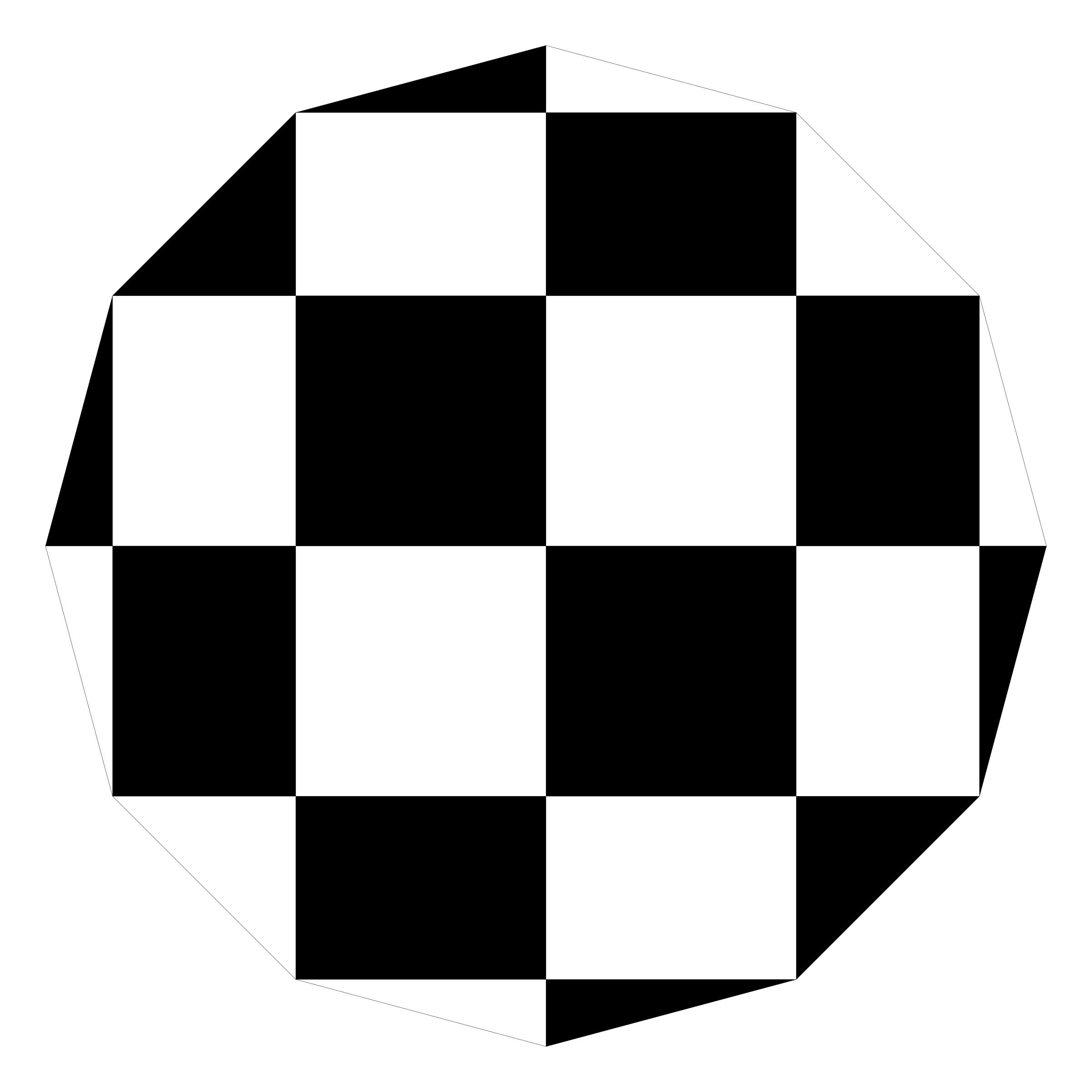 chessboard dodecagon png