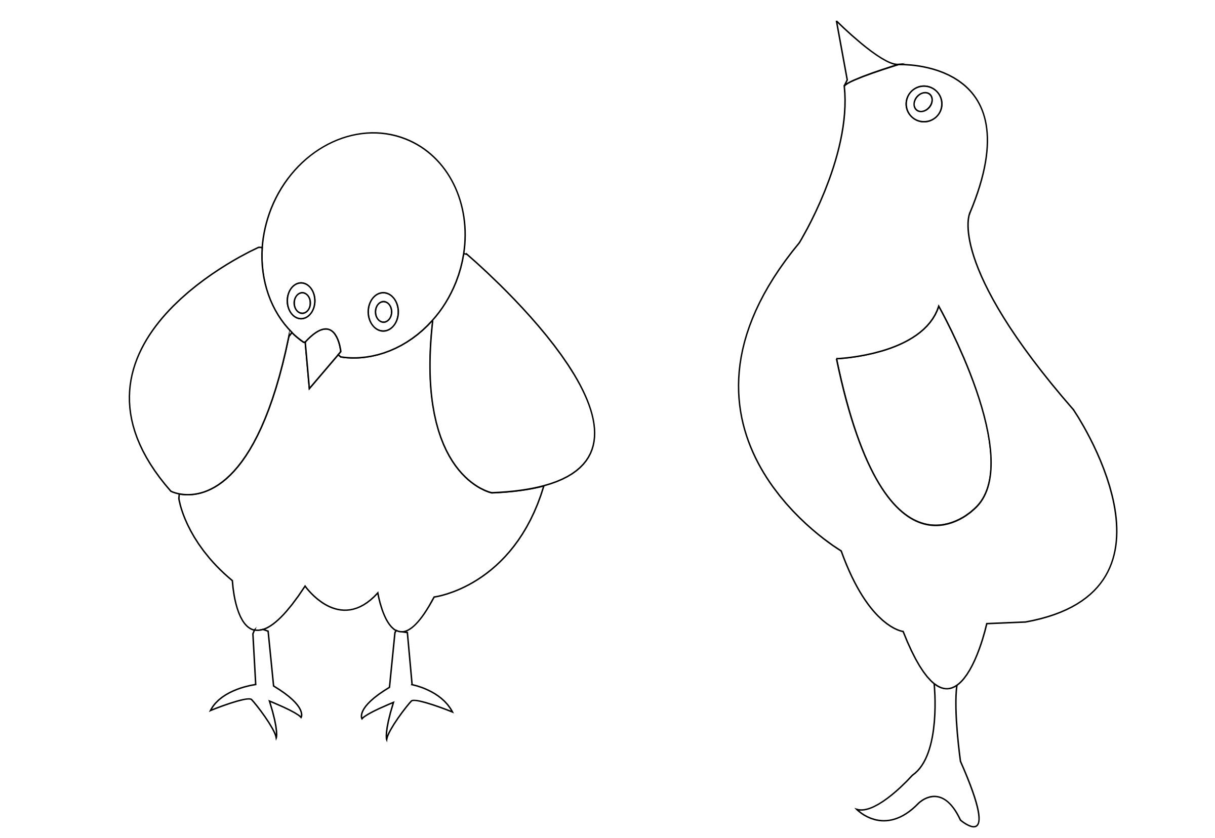 chickens-001-vector-coloring png