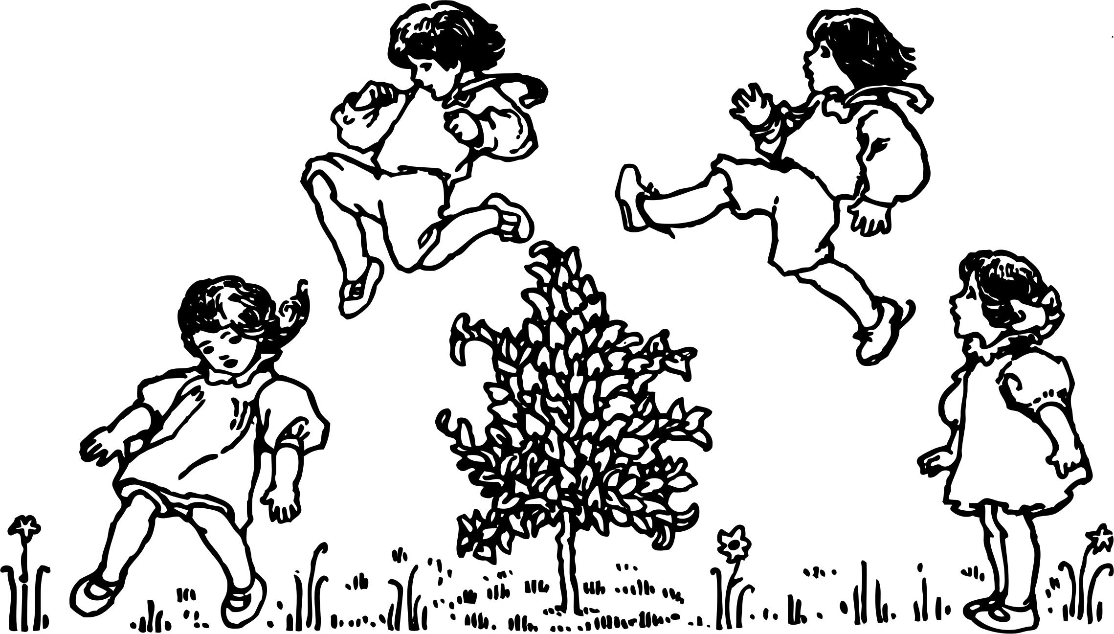 children jumping png