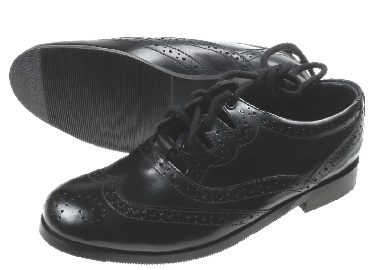 Children's Black Brogues PNG icons